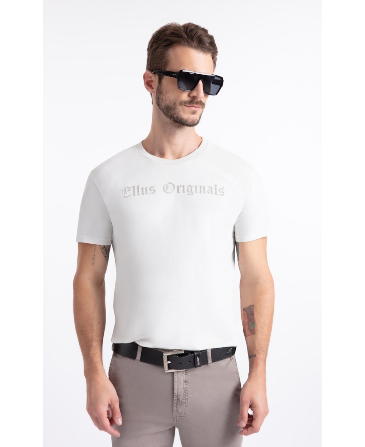 T-Shirt  Washed Ellus Originals Prata