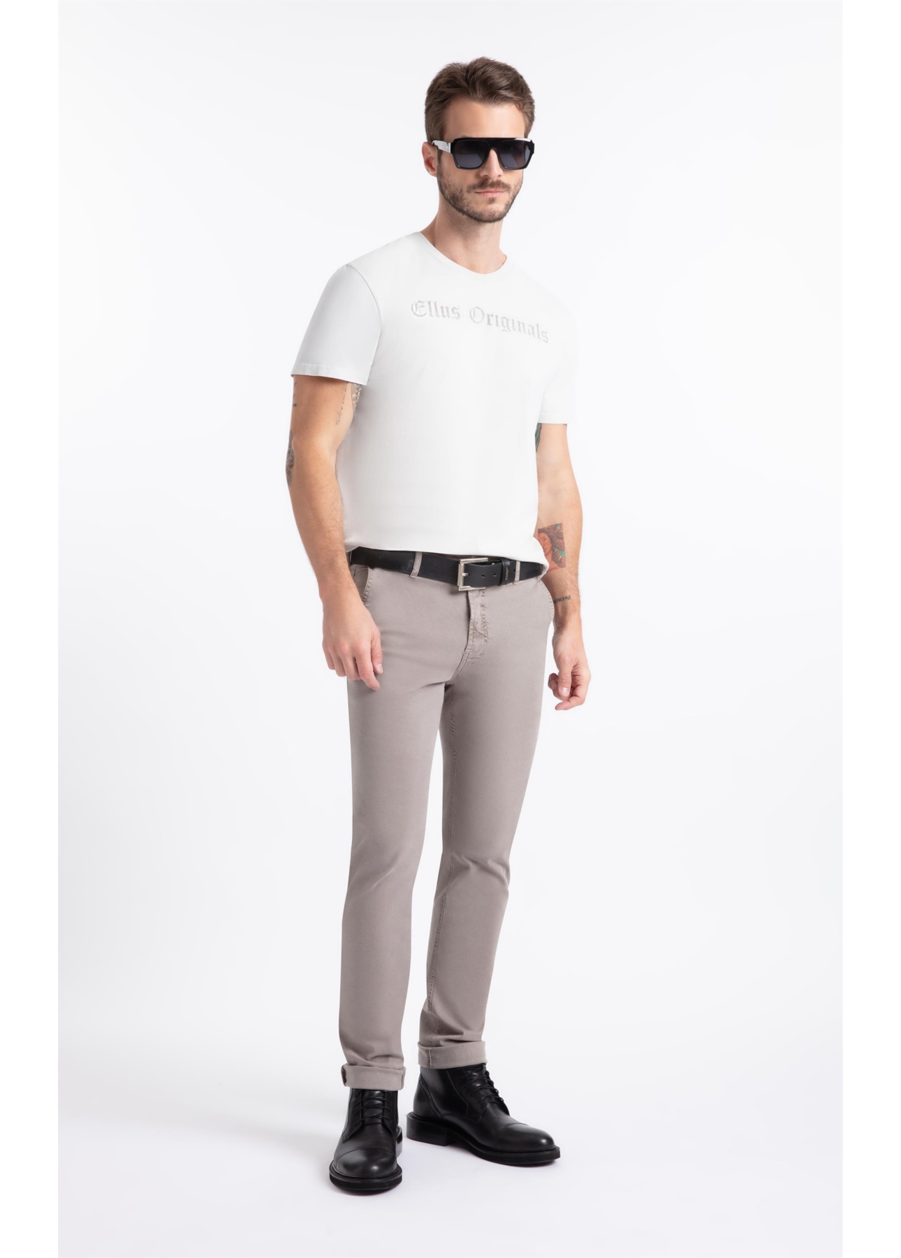 T-Shirt  Washed Ellus Originals Prata