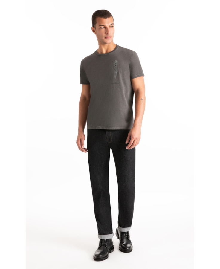 T-Shirt Washed Ellus Preto