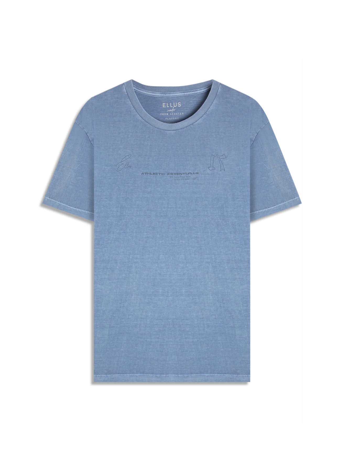 T-Shirt Washed Essentials Azul Pervante