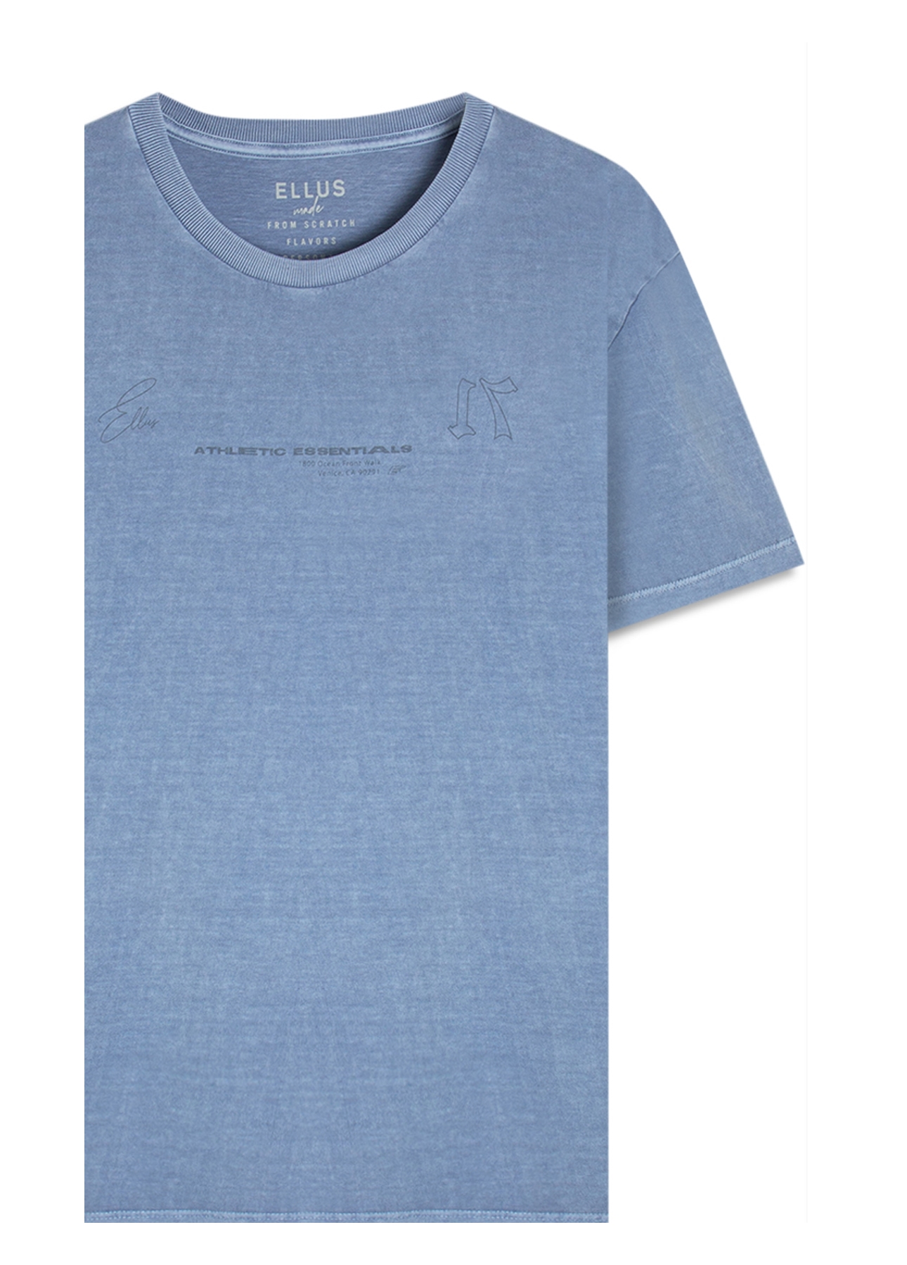 T-Shirt Washed Essentials Azul Pervante