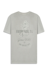 T-Shirt Washed Grow Wild Classic Azul Seco