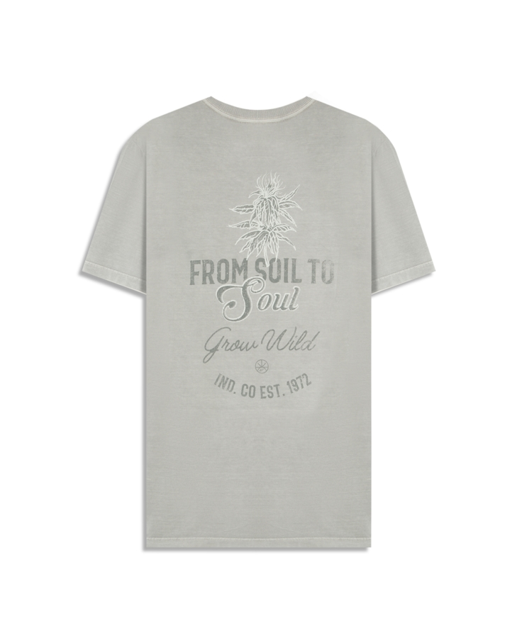 T-Shirt Washed Grow Wild Classic Azul Seco