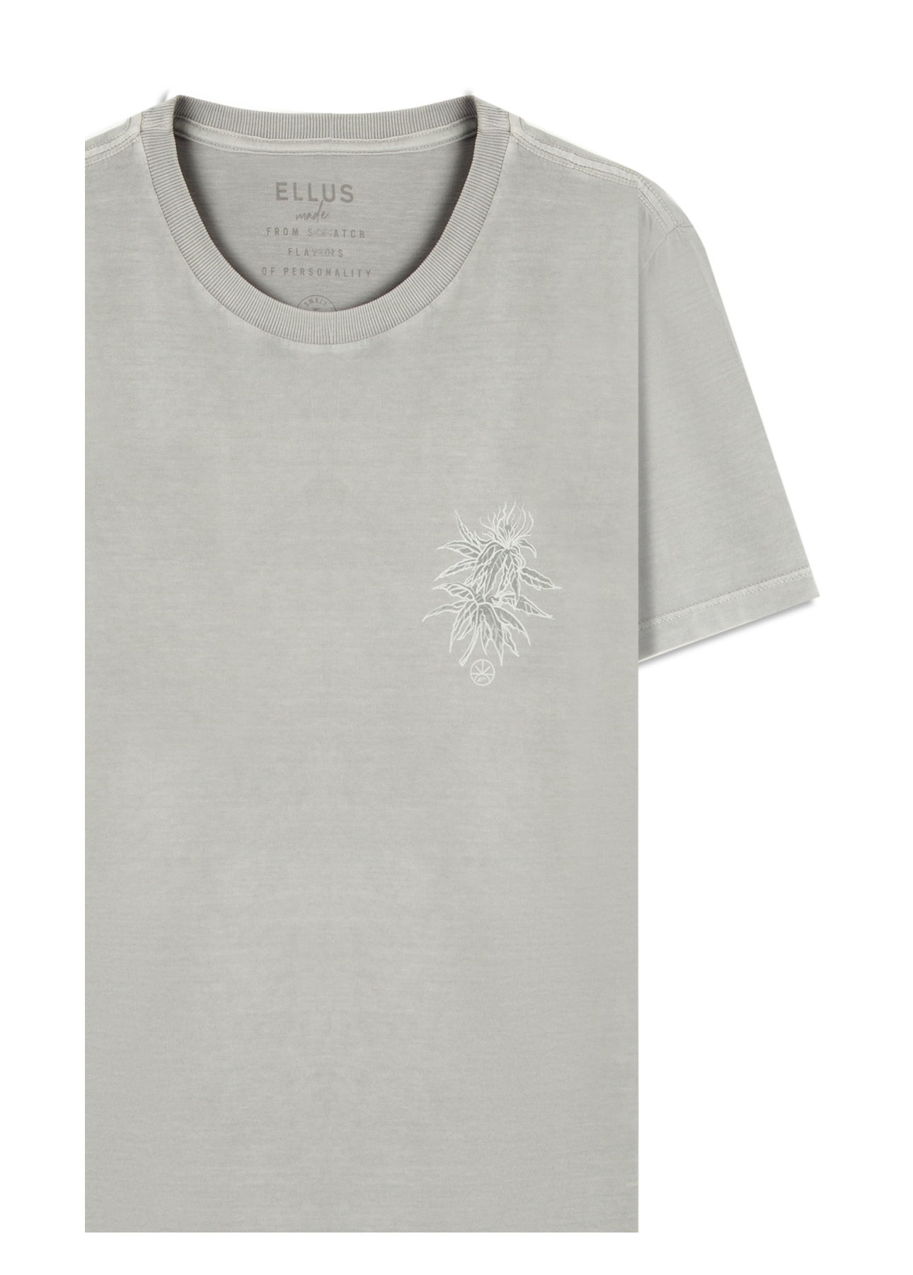 T-Shirt Washed Grow Wild Classic Azul Seco
