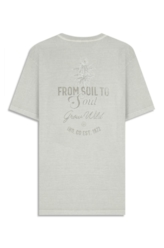 T-Shirt Washed Grow Wild Classic Gelo