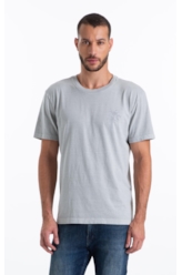 T-Shirt Washed Grow Wild Classic Gelo