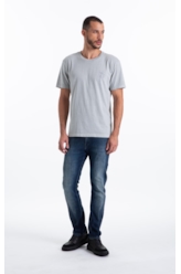 T-Shirt Washed Grow Wild Classic Gelo