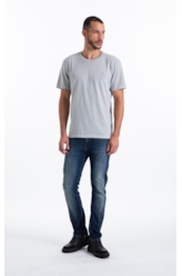 T-Shirt Washed Grow Wild Classic Gelo
