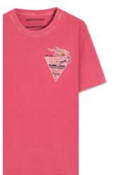T-Shirt Washed Highways Fucsia