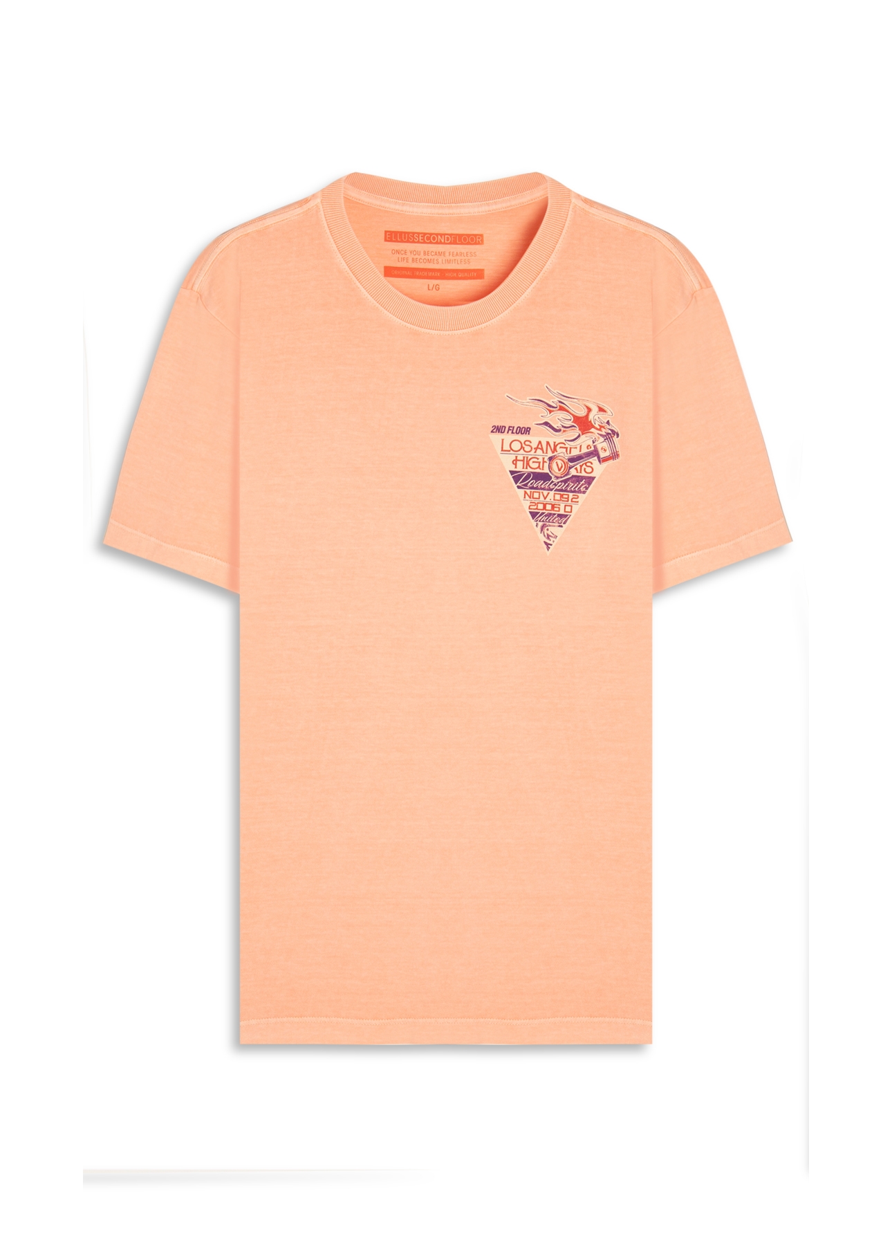 T-Shirt Washed Highways Salmao