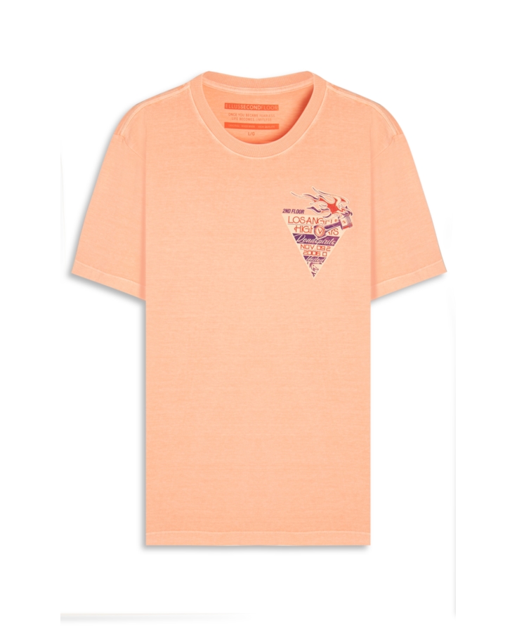 T-Shirt Washed Highways Salmao