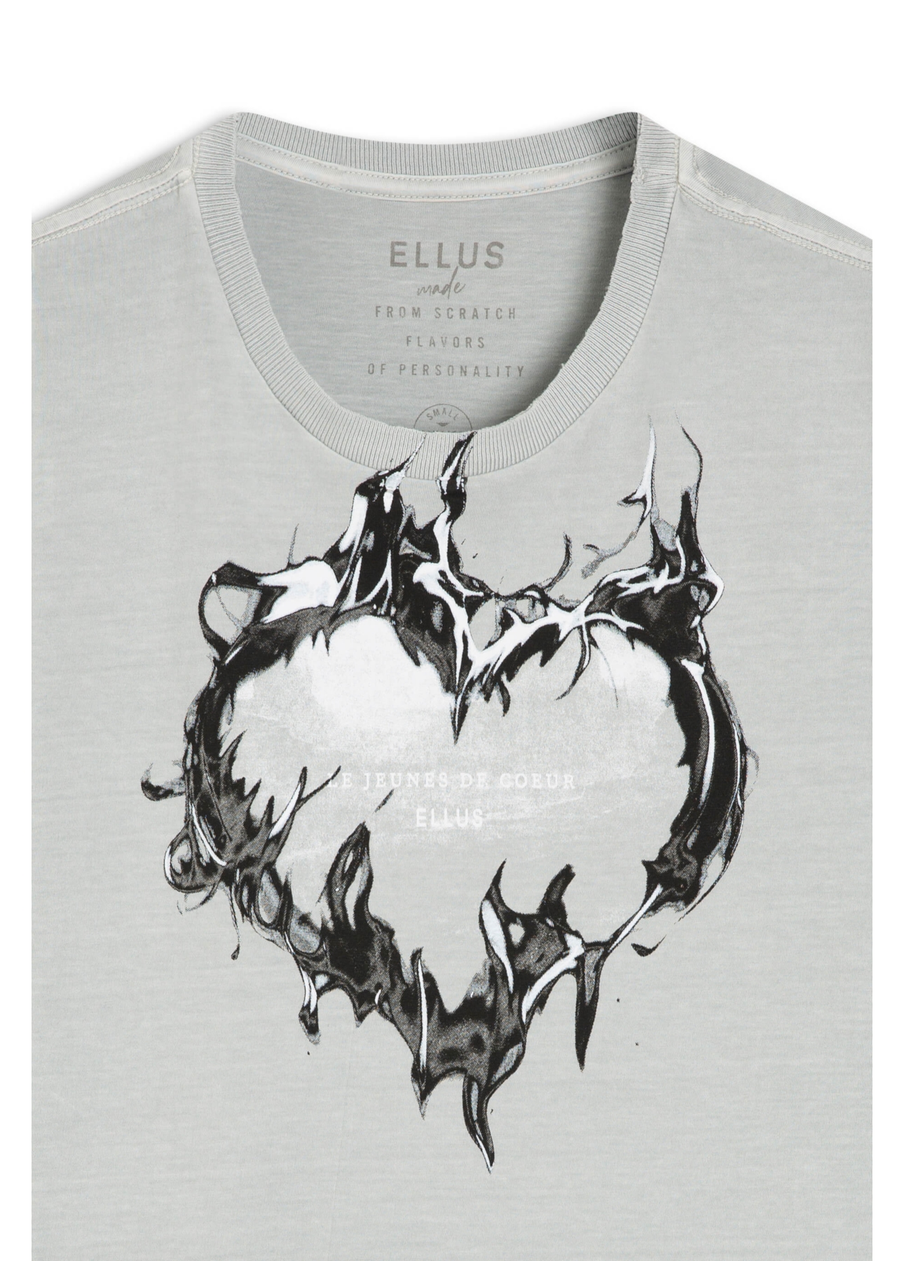 T-Shirt Washed Le Jeunes Prata