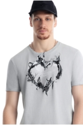 T-Shirt Washed Le Jeunes Prata