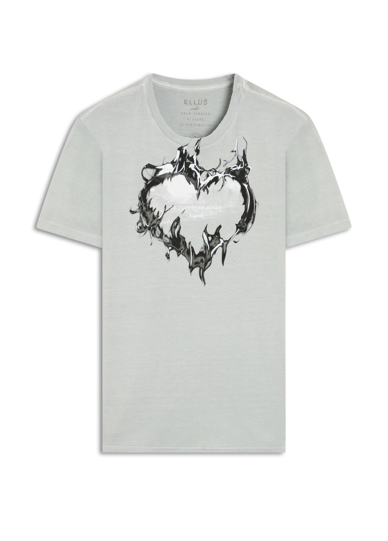 T-Shirt Washed Le Jeunes Prata