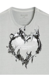 T-Shirt Washed Le Jeunes Prata