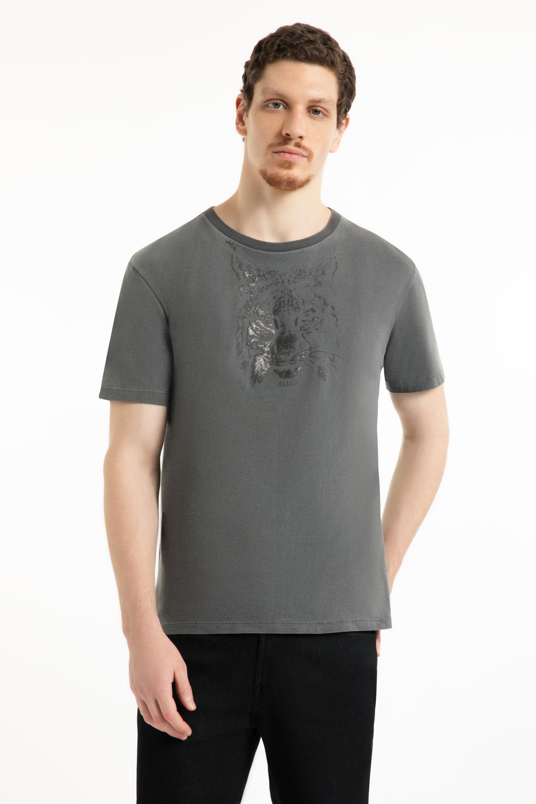 T-Shirt Washed Lynx Classic Preto