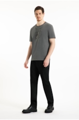 T-Shirt Washed Lynx Classic Preto