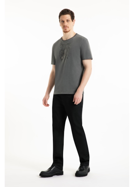 T-Shirt Washed Lynx Classic Preto