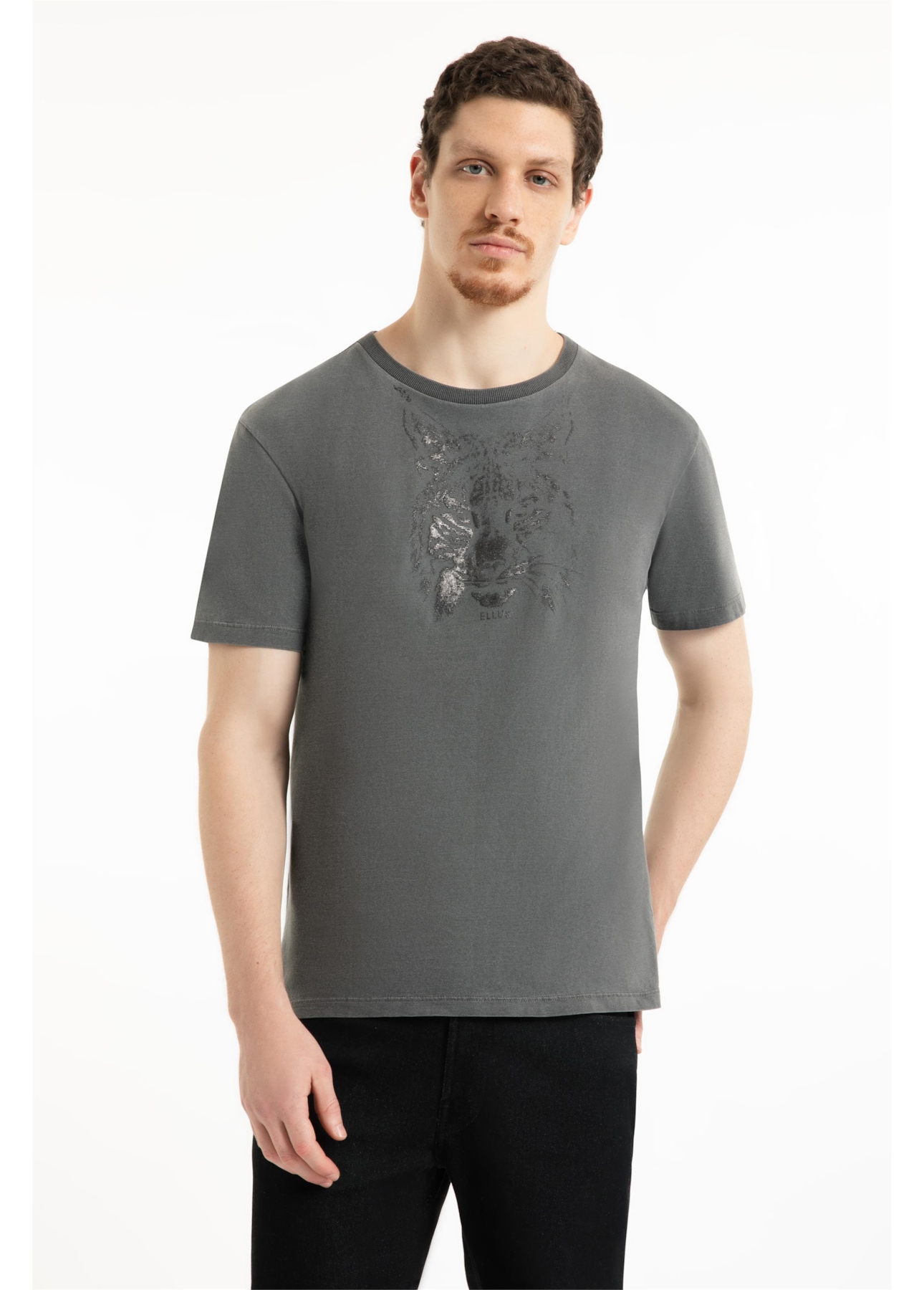 T-Shirt Washed Lynx Classic Preto