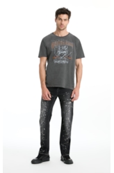 T-Shirt Washed North Sea Preto