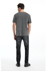 T-Shirt Washed North Sea Preto