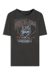 T-Shirt Washed North Sea Preto