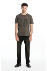 T-Shirt Washed Overcoming Castor