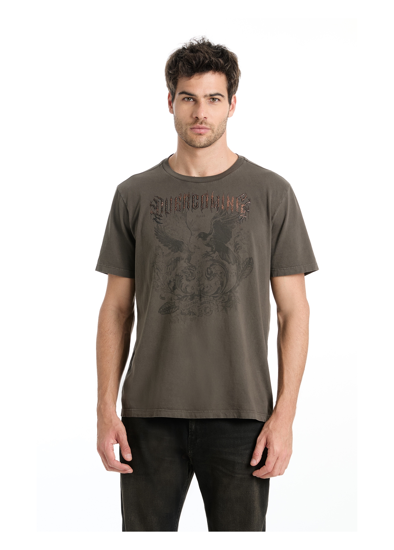 T-Shirt Washed Overcoming Castor