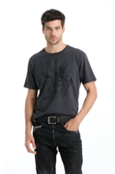 T-Shirt Washed Overcoming Preto
