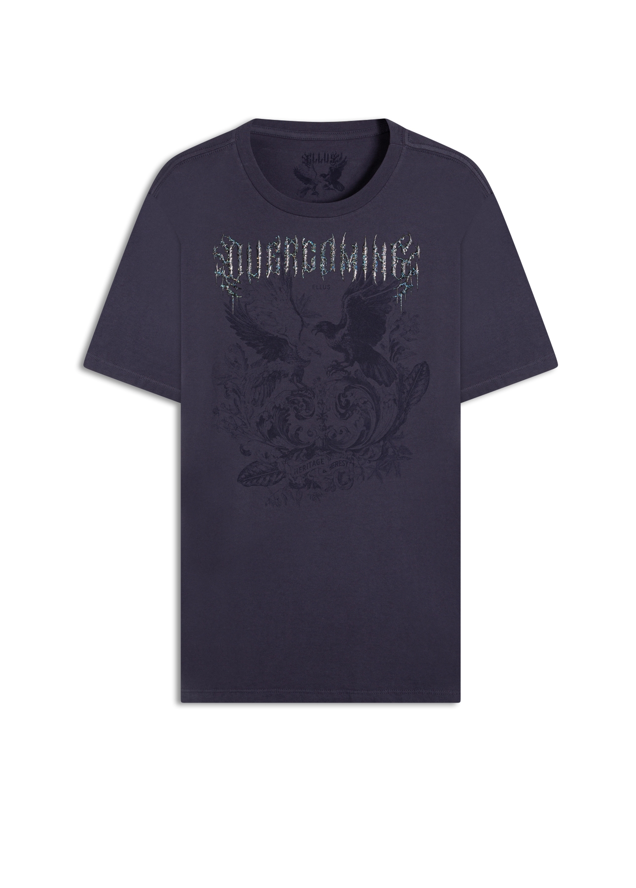 T-Shirt Washed Overcoming Purple Blue