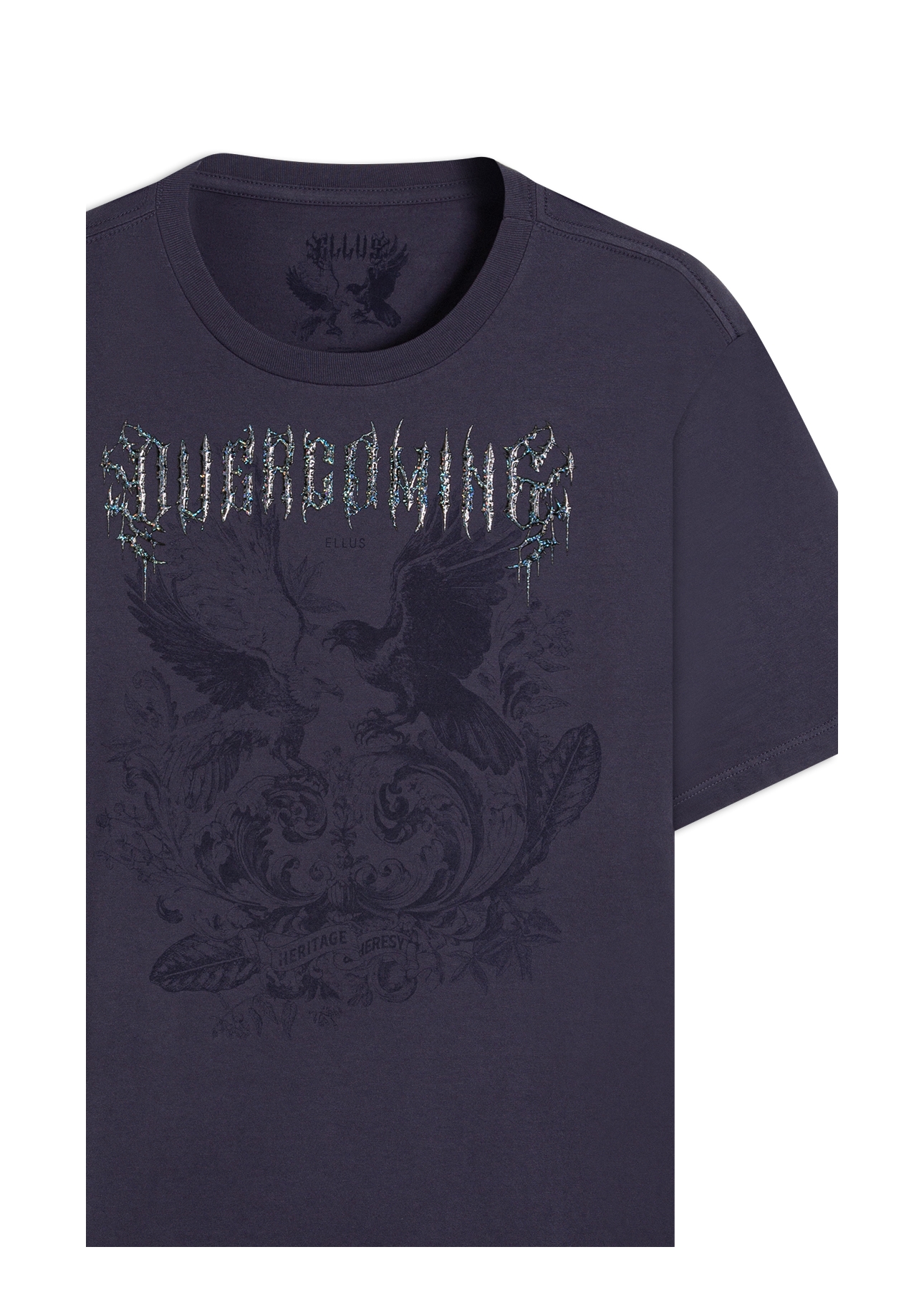 T-Shirt Washed Overcoming Purple Blue