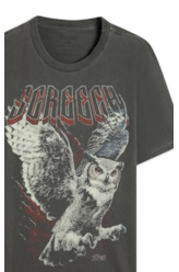 T-Shirt Washed Owll Preto
