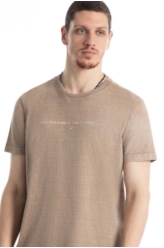 T-Shirt Washed Quality Capuccino