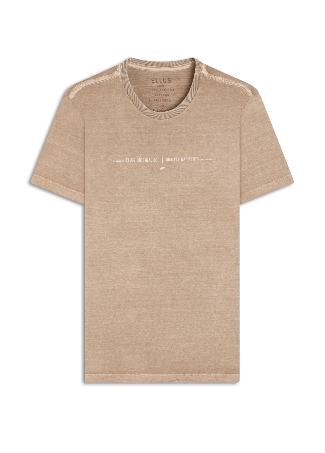 T-Shirt Washed Quality Capuccino