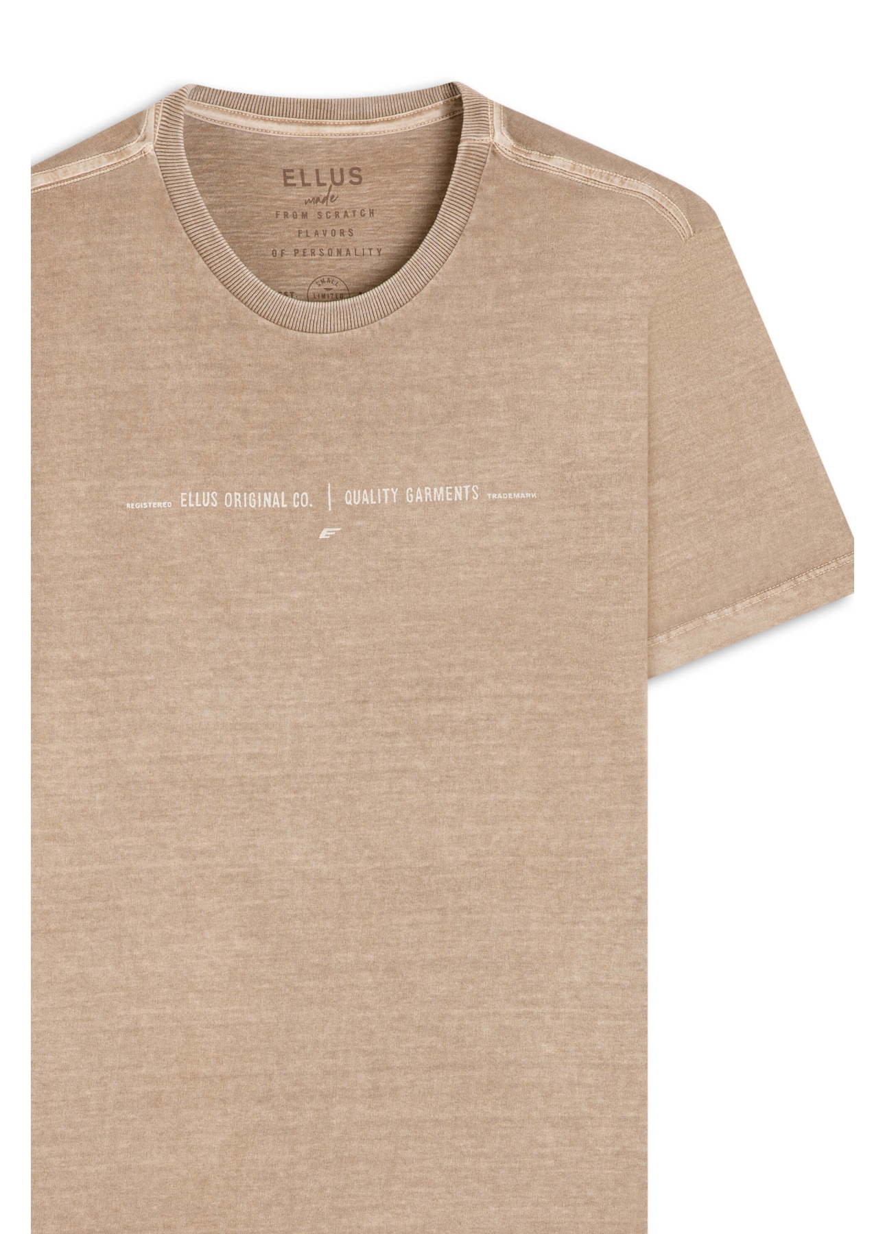 T-Shirt Washed Quality Capuccino