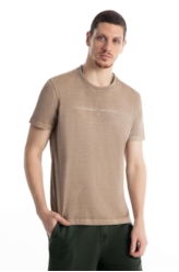 T-Shirt Washed Quality Capuccino