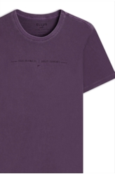 T-Shirt Washed Quality Old Purple