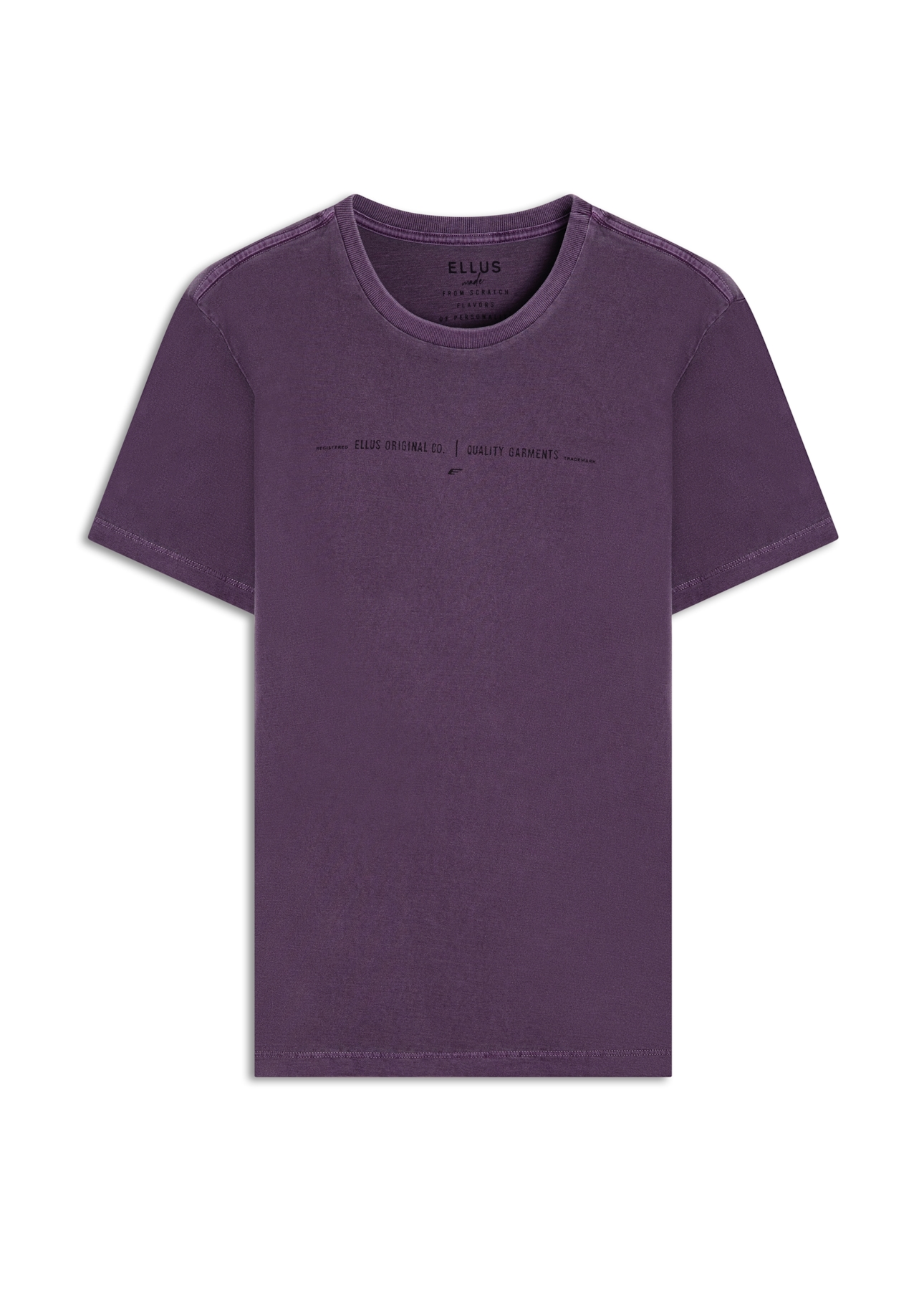 T-Shirt Washed Quality Old Purple