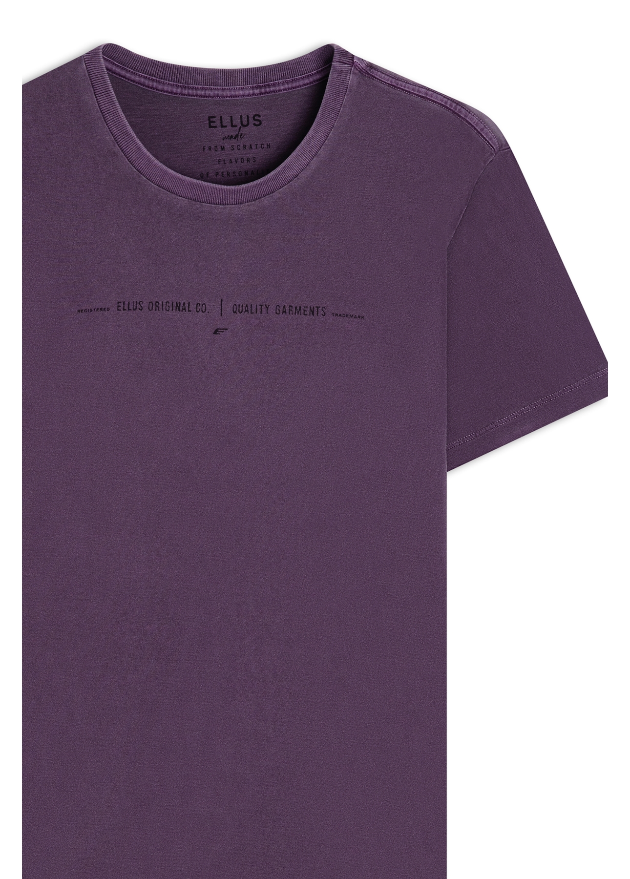 T-Shirt Washed Quality Old Purple