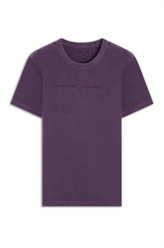 T-Shirt Washed Quality Old Purple