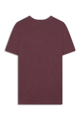 T-Shirt Washed Racing Star Bordeaux