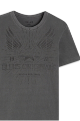 T-Shirt Washed Racing Star Preto