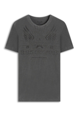 T-Shirt Washed Racing Star Preto