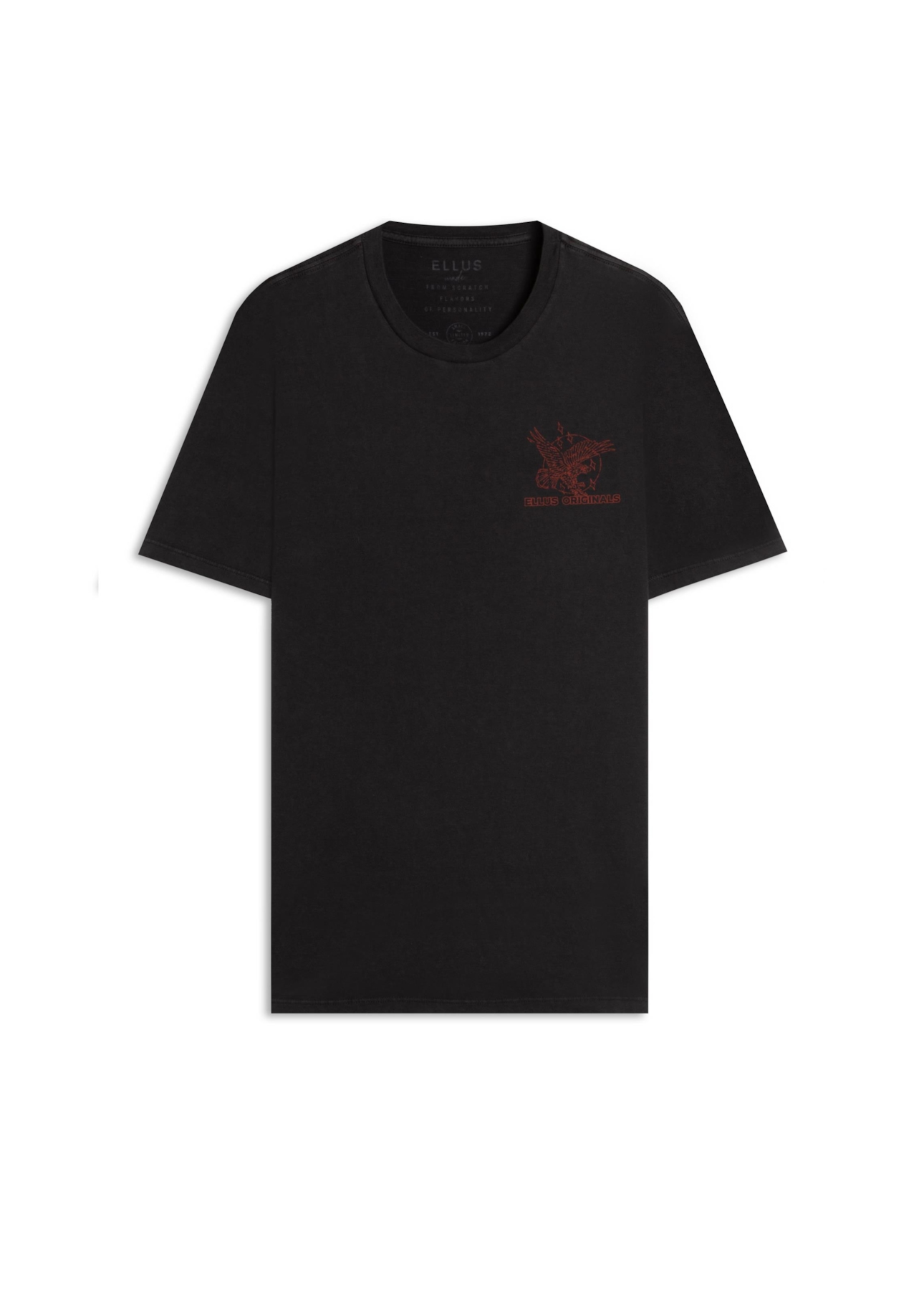 T-Shirt Washed Road Tour Preto
