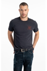 T-Shirt Washed Road Tour Preto