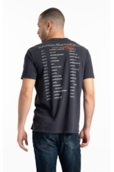 T-Shirt Washed Road Tour Preto
