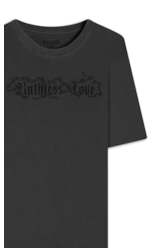 T-Shirt Washed Ruthless Love Preto