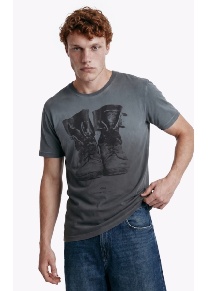T-Shirt Washed Spray Boots Plumbo