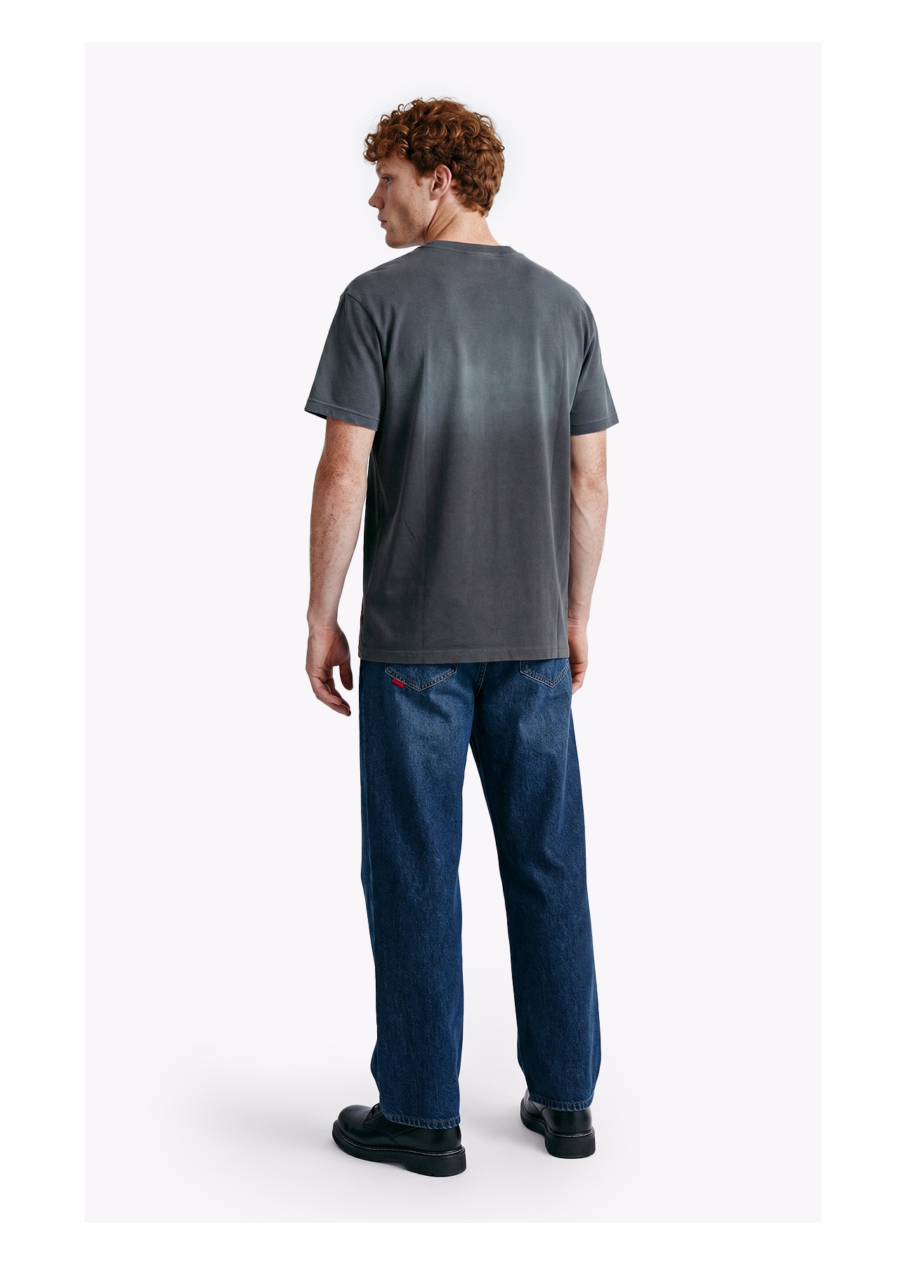 T-Shirt Washed Spray Boots Plumbo