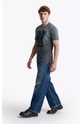 T-Shirt Washed Spray Boots Plumbo